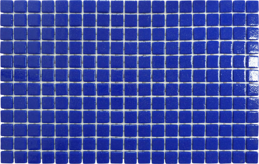 Cobalt Blue Dragon Anti Slip Glossy Glass Pool Tile Fusion