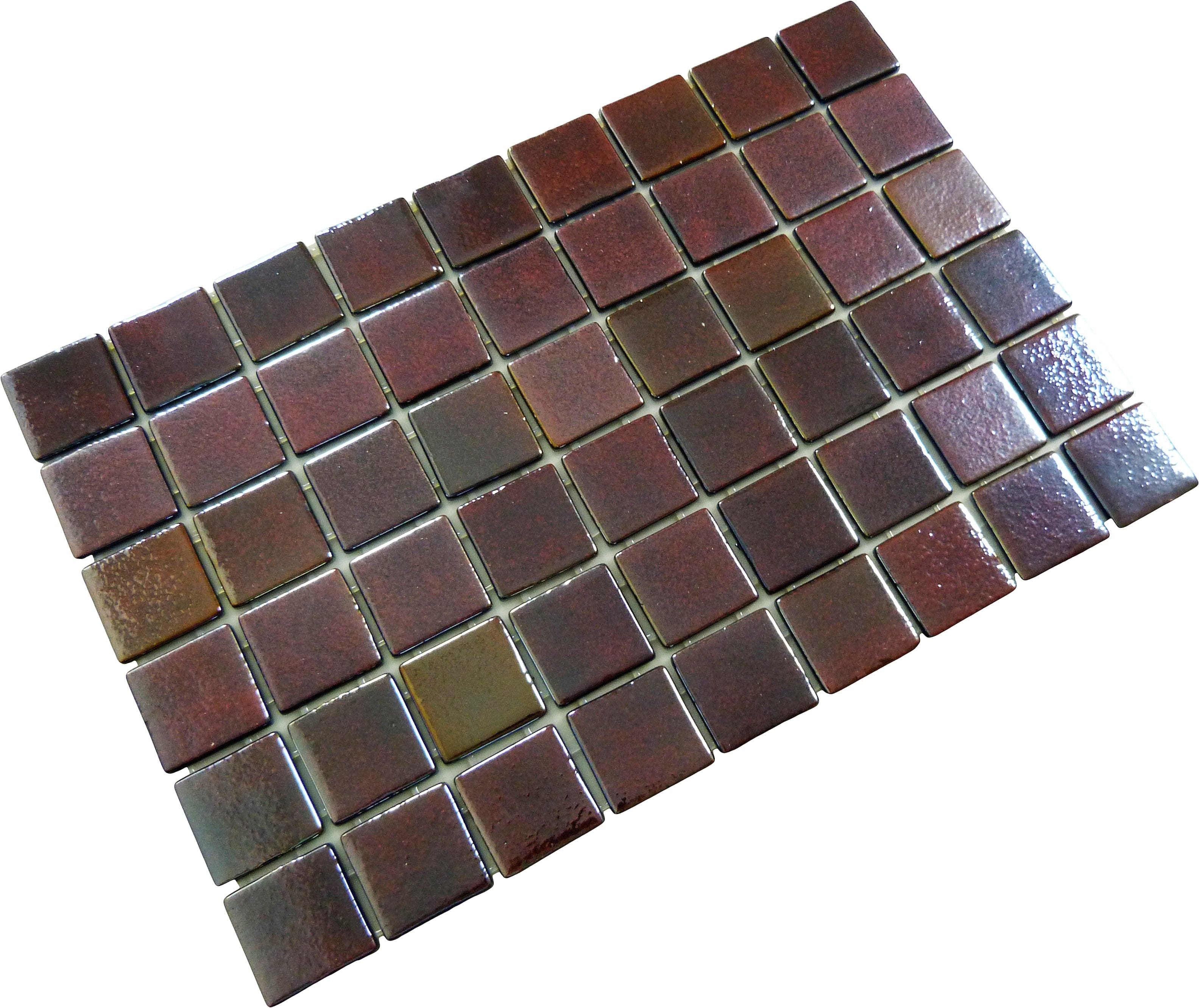 Modena Red Velvet 2x2 Glossy Glass Tile Fusion