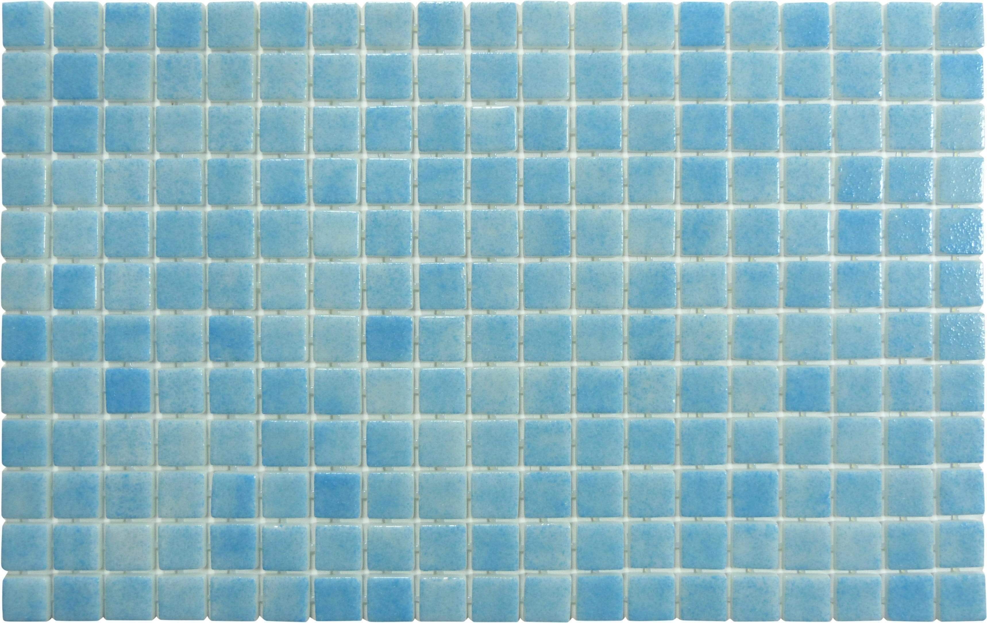 Songbird Blue Anti Slip Glossy Glass Pool Tile Fusion