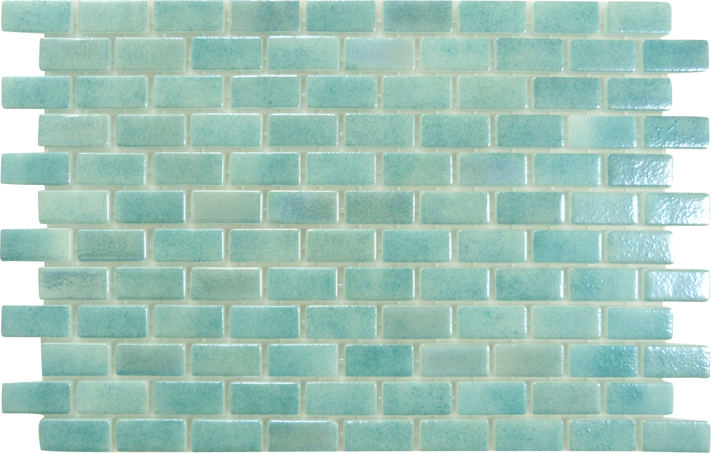 Subway Sea Sprite Green 1x2 Glossy Glass Tile Fusion