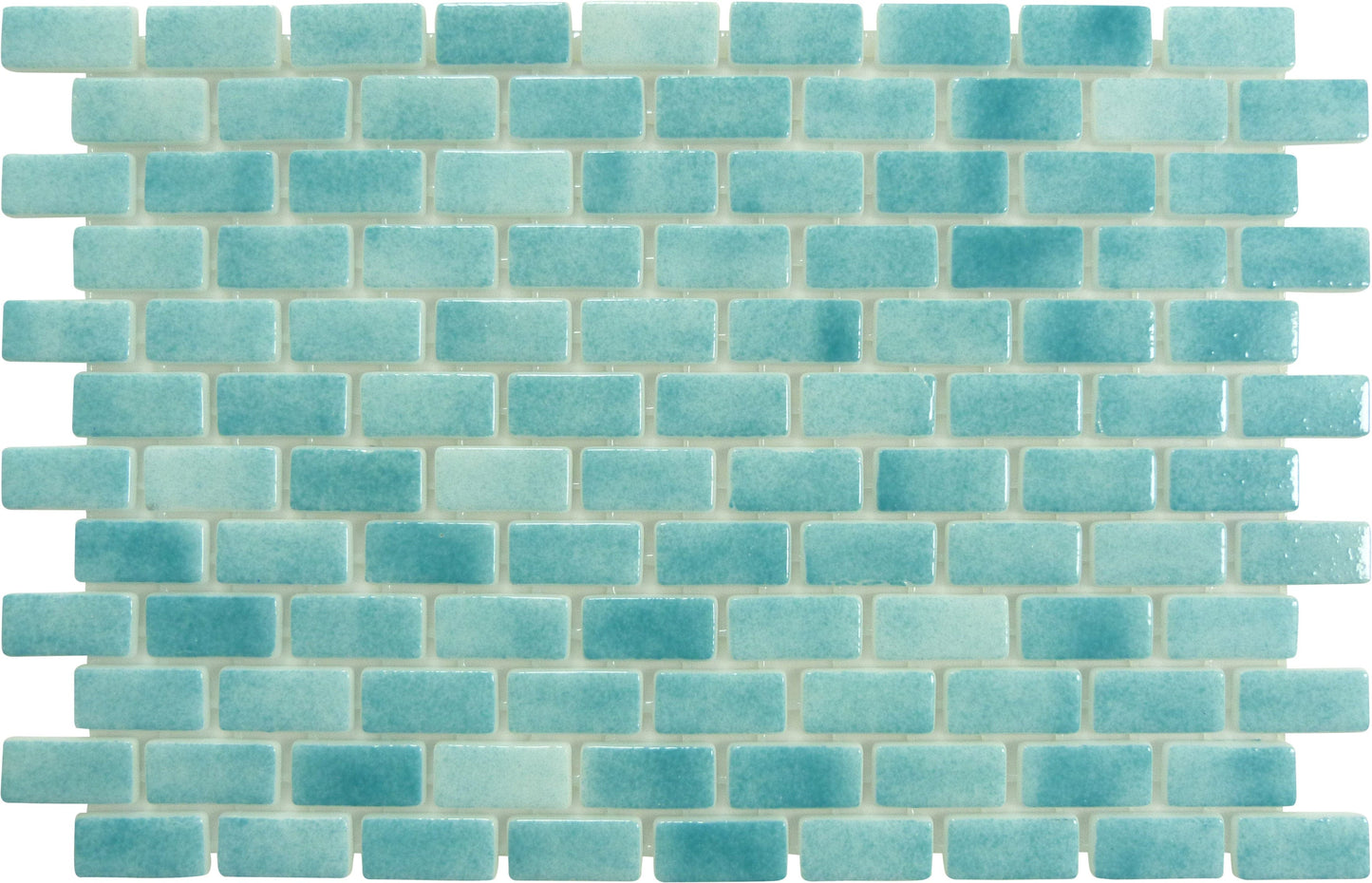 Subway Veridian Green 1x2 Glossy Glass Tile Fusion