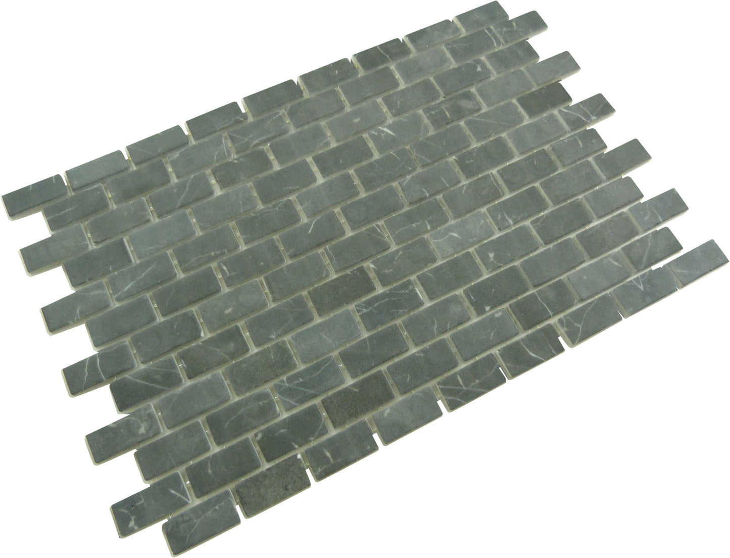 Subway Vogue Calatorao Black 1x2 Matte Glass Tile Fusion