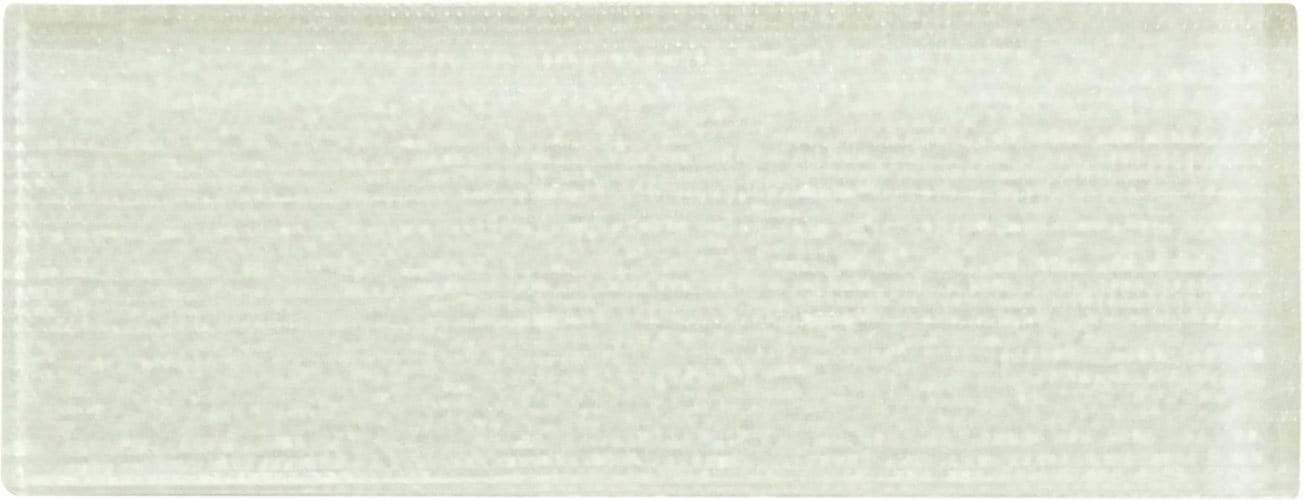 Linen Ice White 3'' x 8'' Glossy Glass Subway Tile Horizon Tile