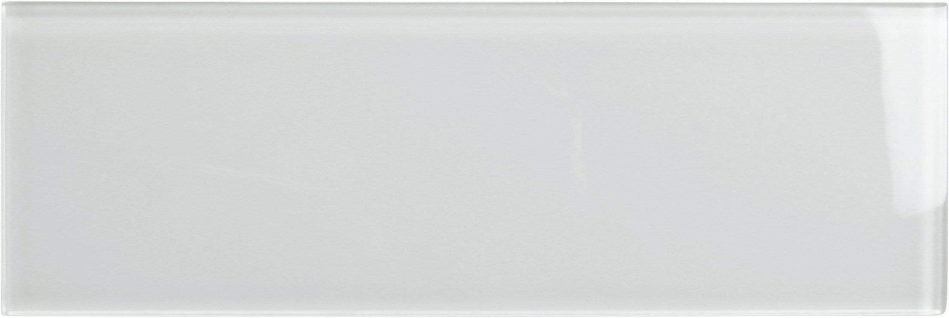 Ice Block White 4'' x 12'' Glossy Glass Subway Tile Horizon Tile