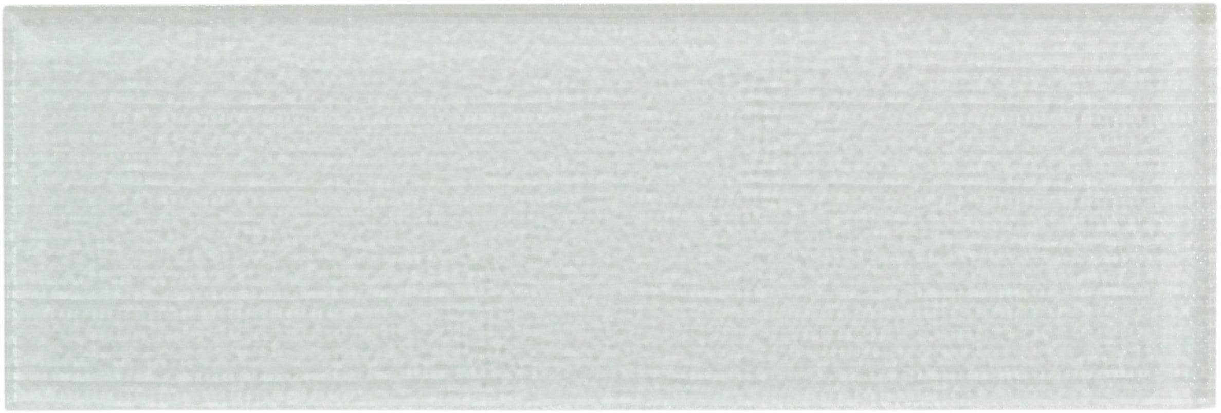 Linen Ice White 4'' x 12'' Glossy Glass Subway Tile Horizon Tile