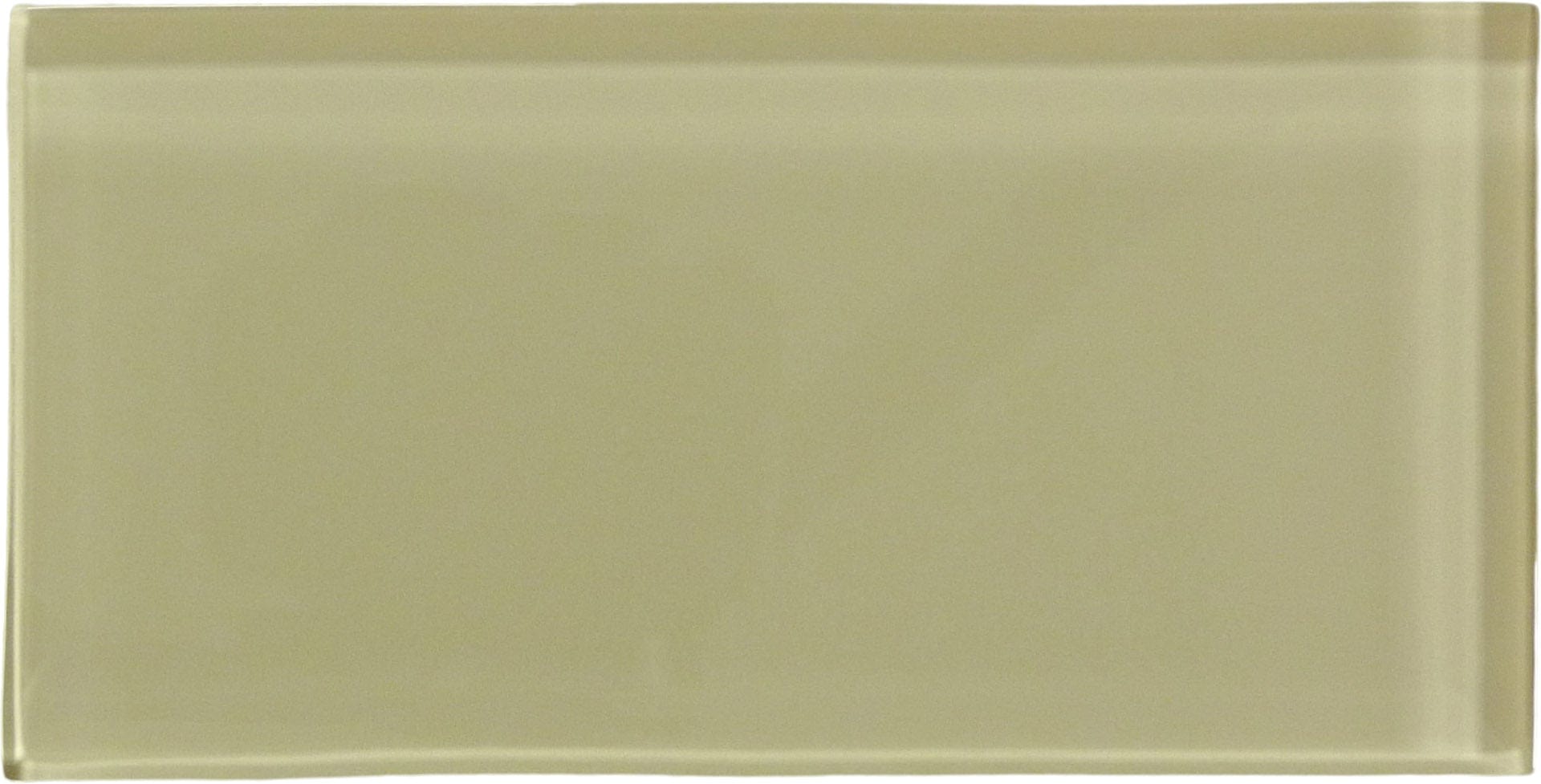 Nude Beige 3'' x 6'' Subway Glass Subway Tile Horizon Tile