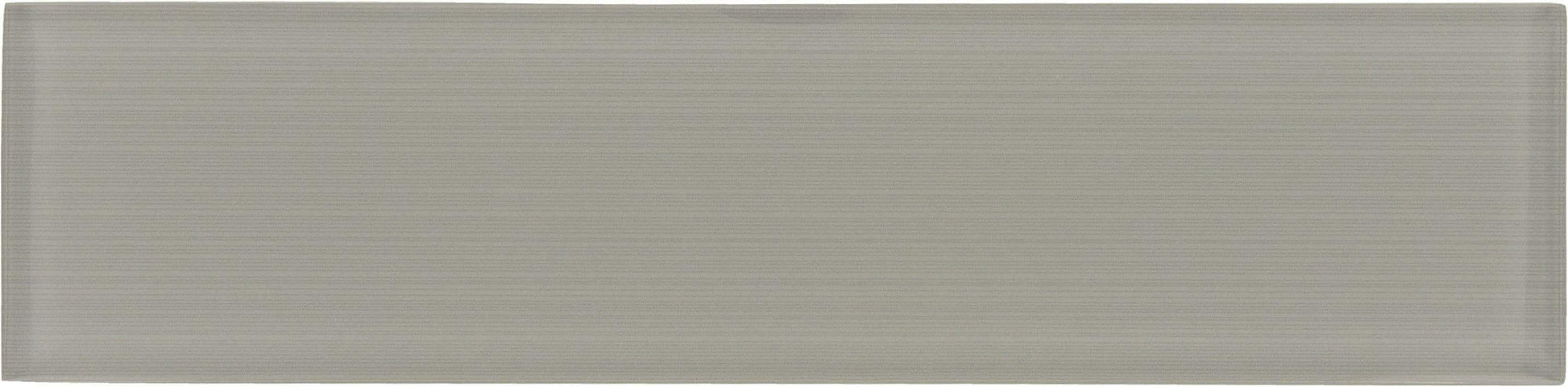 Grey Streak 3" x 12" Glossy Glass Subway Tile Horizon Tile