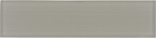 Grey Streak 3" x 12" Glossy Glass Subway Tile Horizon Tile