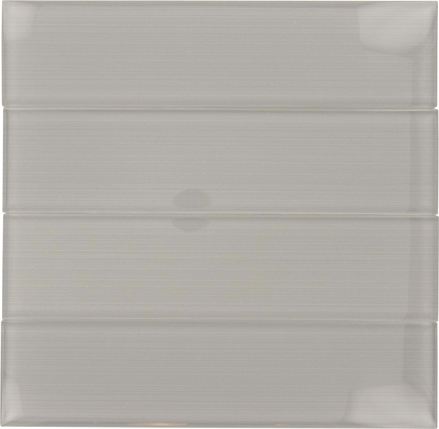 Grey Streak 3" x 12" Glossy Glass Subway Tile Horizon Tile