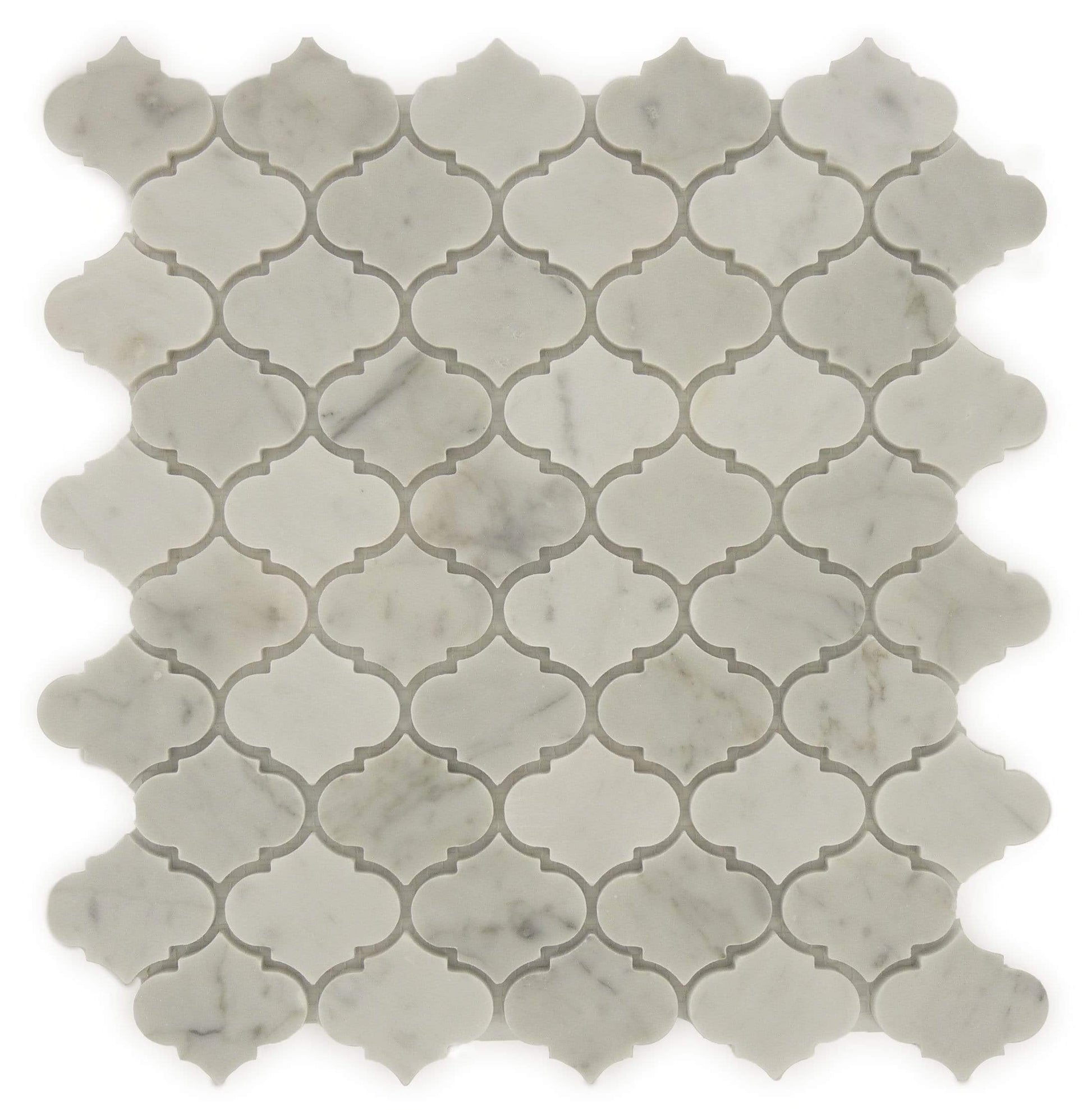 Mini Arabesque Carrara Stone Tile Horizon Tile