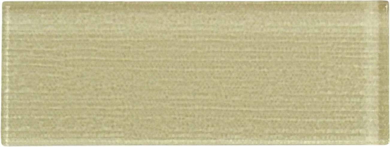 Linen Beige 3'' x 8'' Glossy Glass Subway Tile Horizon Tile