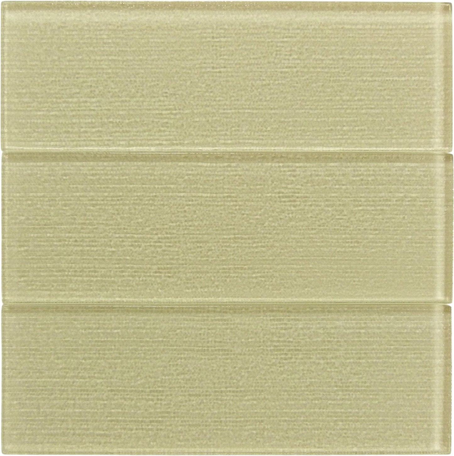 Linen Beige 4'' x 12'' Glossy Glass Subway Tile Horizon Tile