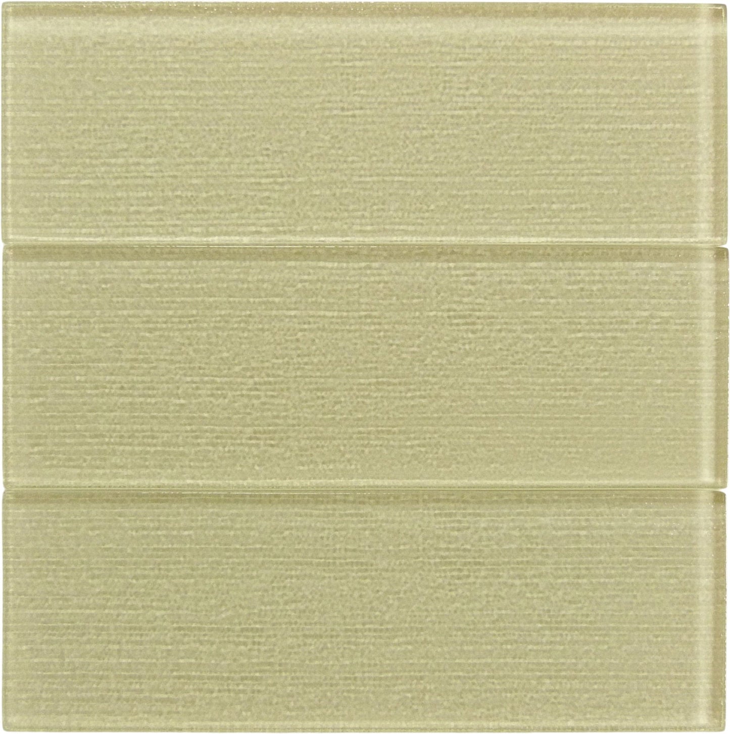 Linen Beige 4'' x 12'' Glossy Glass Subway Tile Horizon Tile