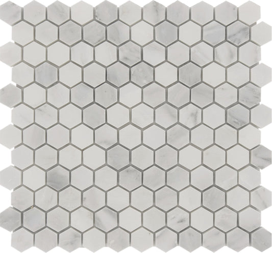 Oriental White Hexagon Polished Stone Tile Horizon Tile