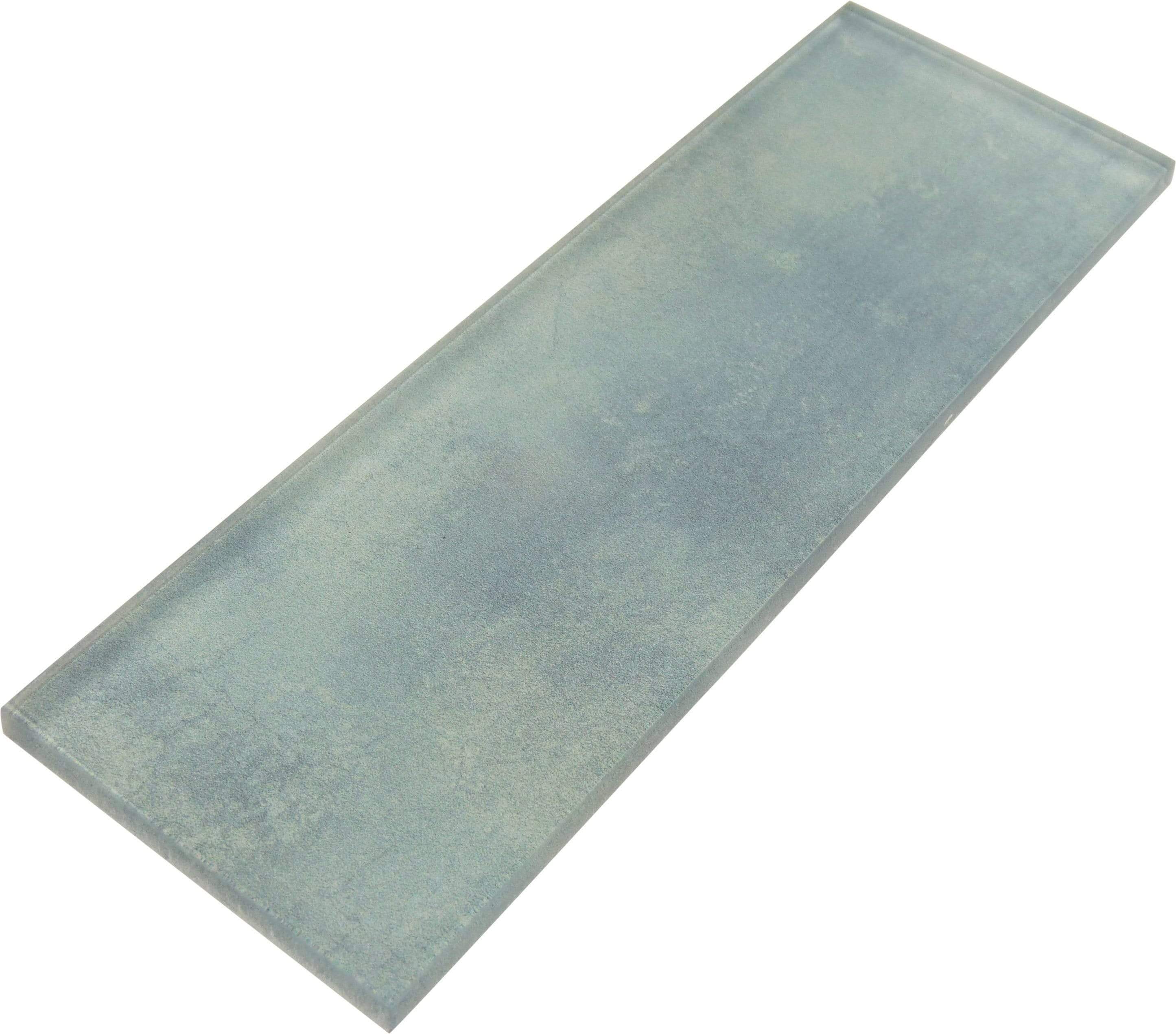 Winter Blue 3" x 9" Glossy Glass Subway Tile Horizon Tile