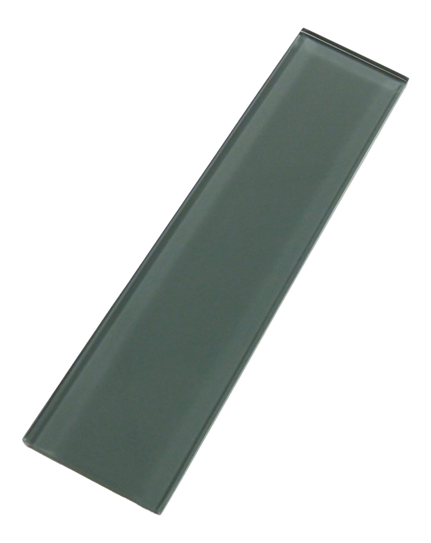 Volcanic Ash Grey 3" x 12" Glossy Glass Subway Tile Matrix Mosaics