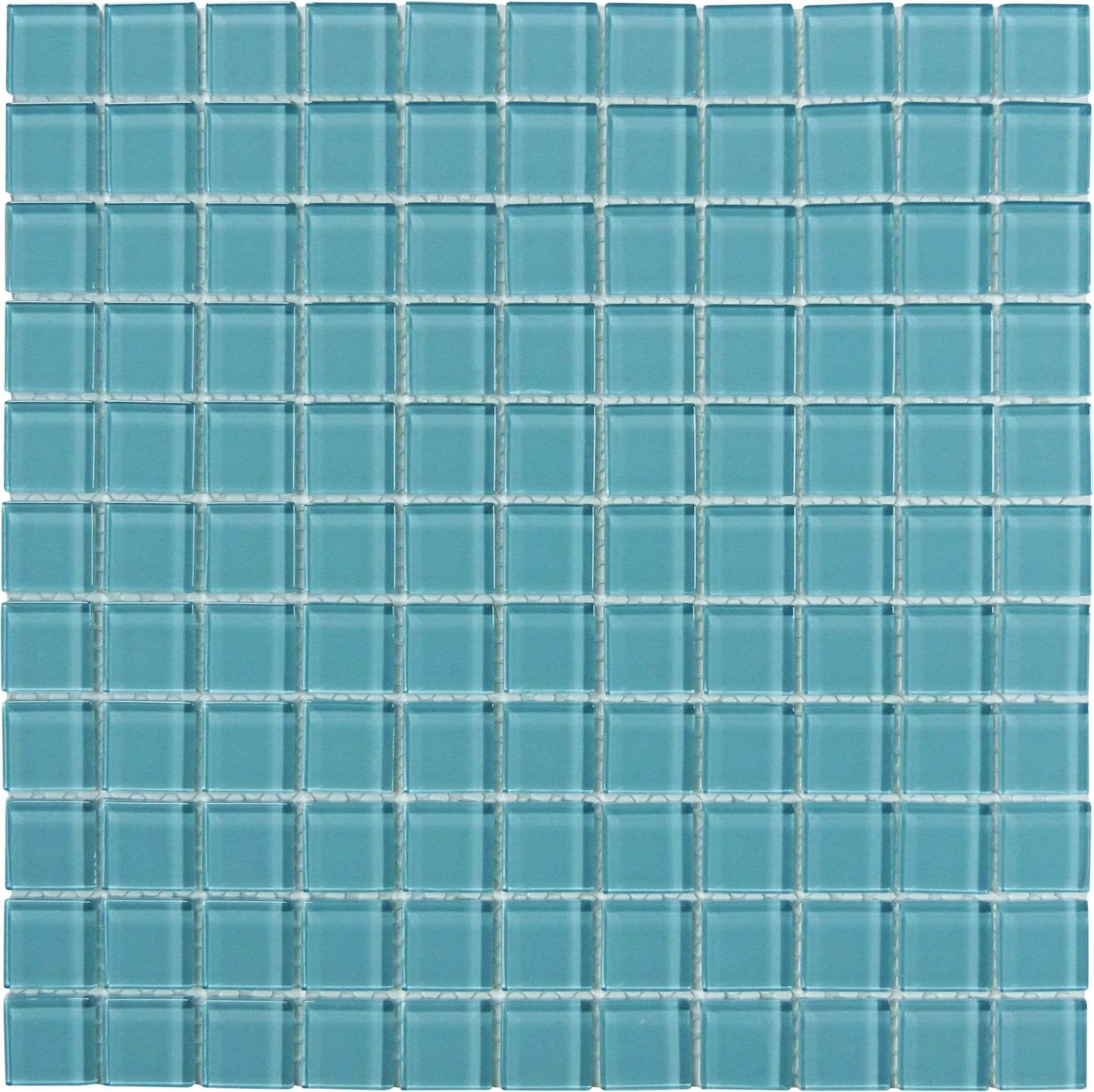 Caribbean Dream 1" x 1" Glossy Glass Tile Matrix Mosaics