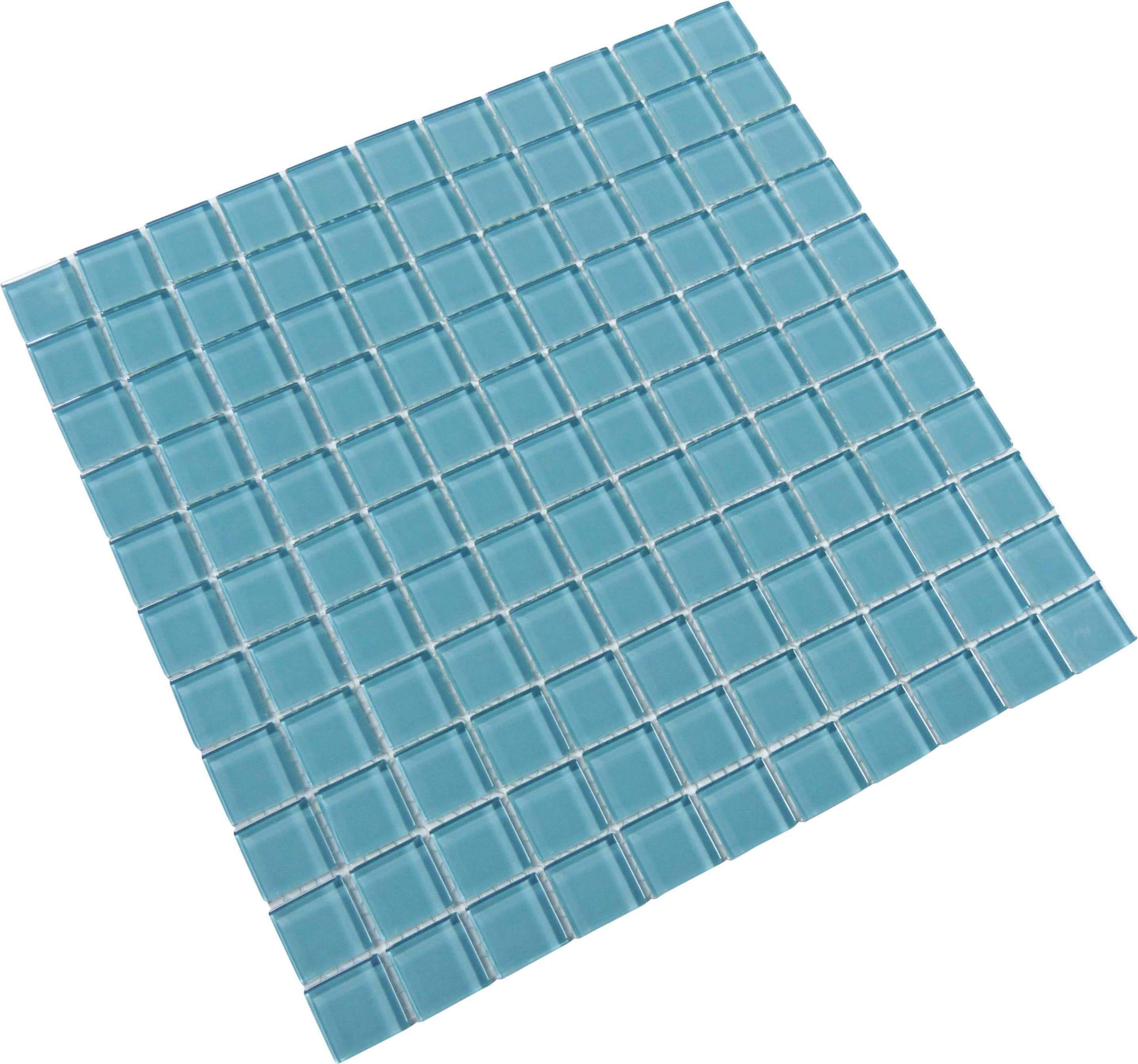 Caribbean Dream 1" x 1" Glossy Glass Tile Matrix Mosaics