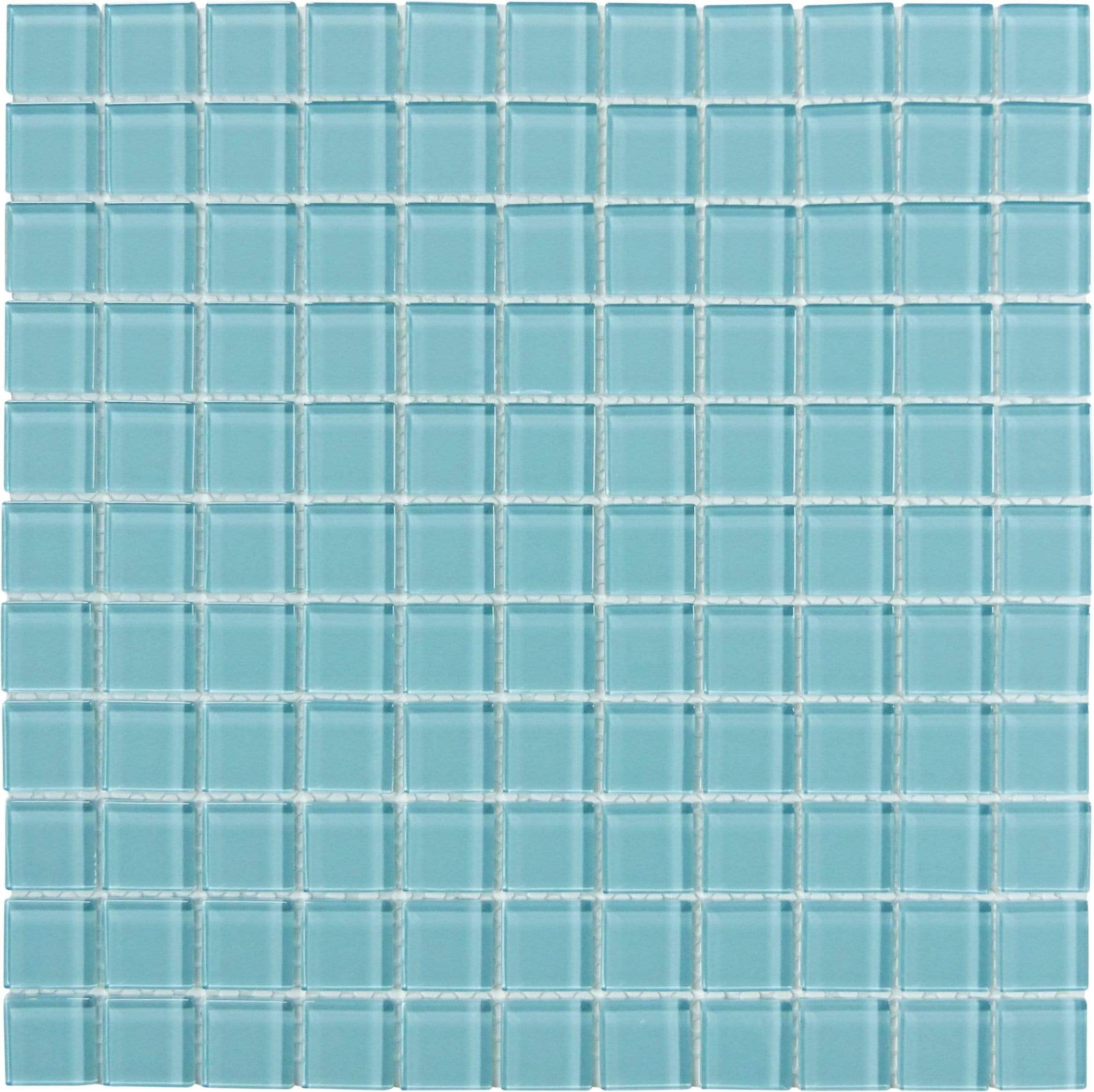 Crystal Oasis 1" x 1" Glossy Glass Tile Matrix Mosaics