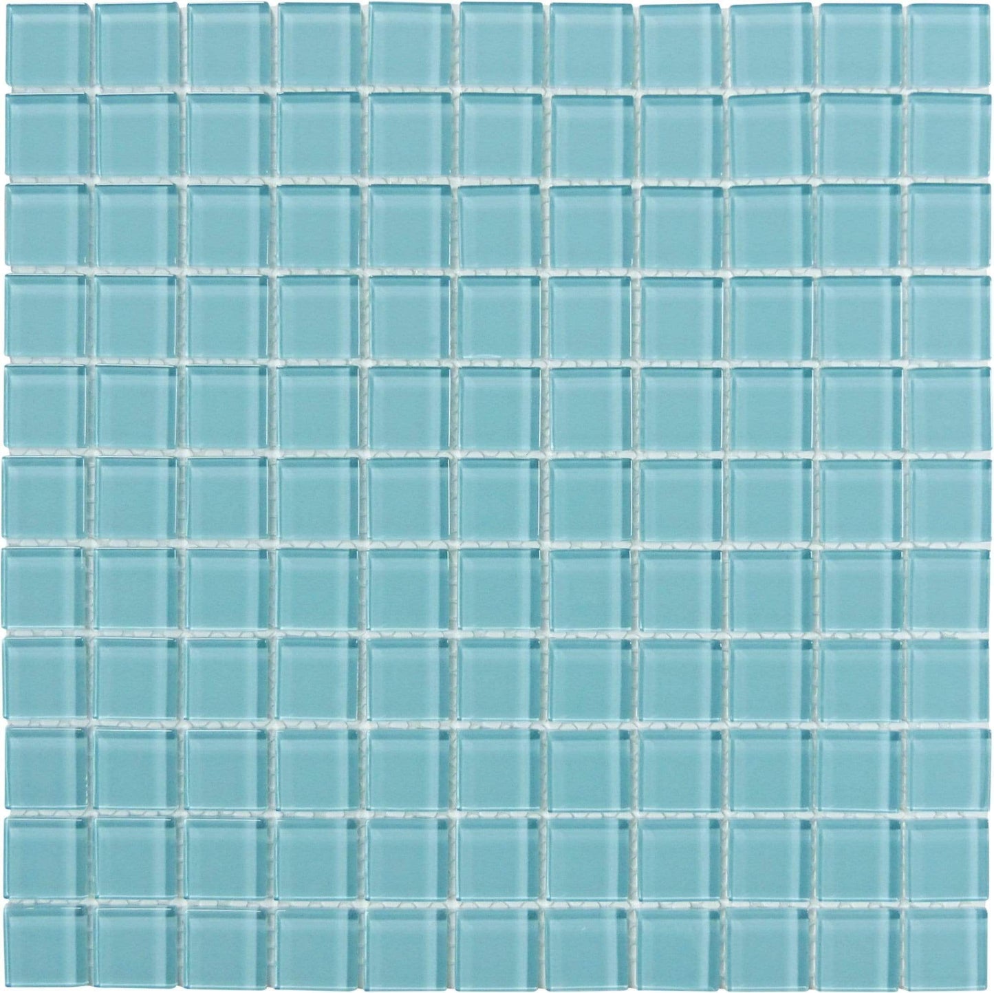 Crystal Oasis 1" x 1" Glossy Glass Tile Matrix Mosaics