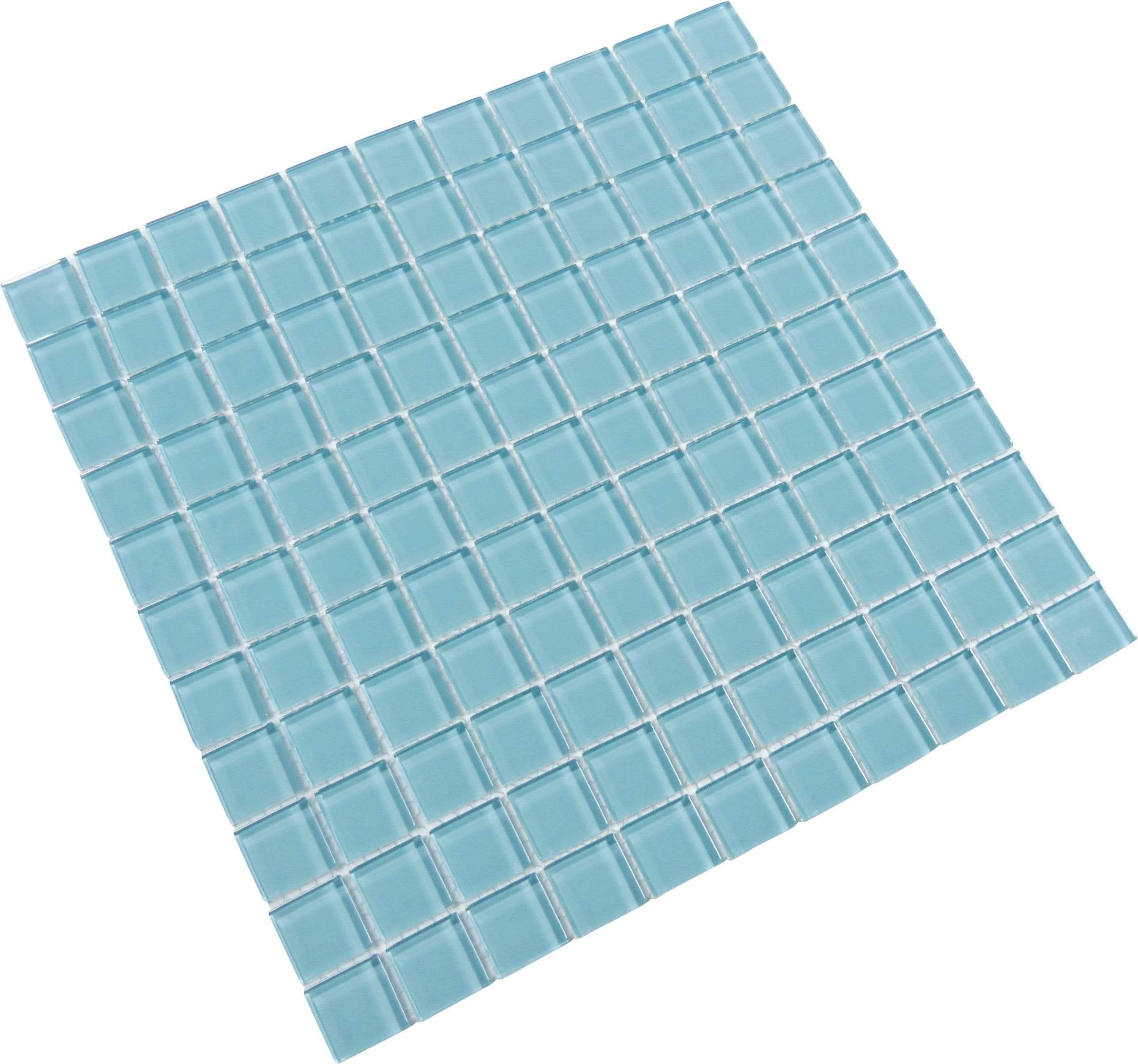 Crystal Oasis 1" x 1" Glossy Glass Tile Matrix Mosaics