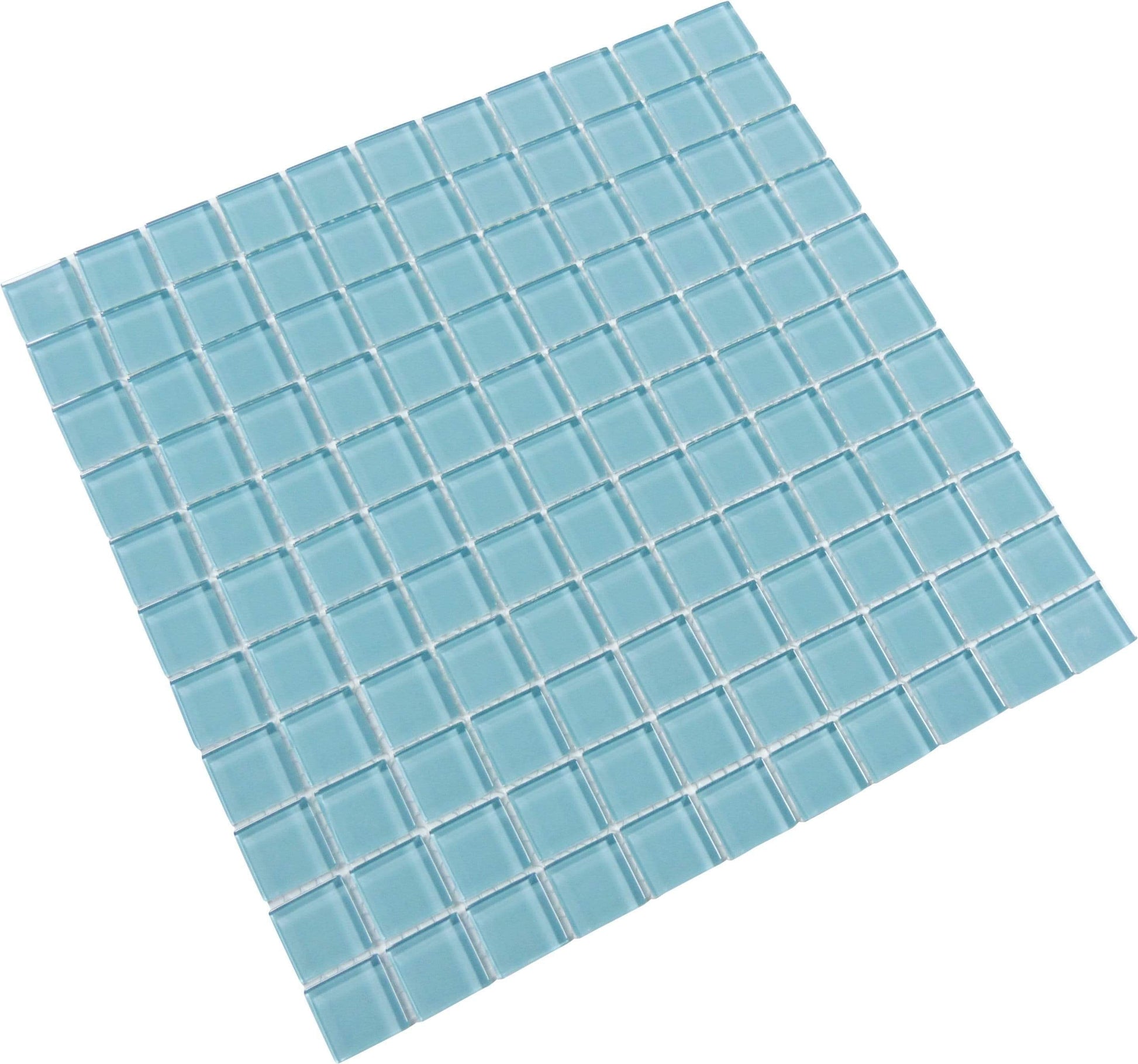 Crystal Oasis 1" x 1" Glossy Glass Tile Matrix Mosaics