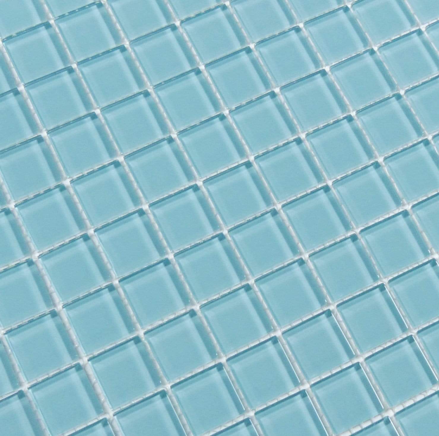 Crystal Oasis 1" x 1" Glossy Glass Tile Matrix Mosaics