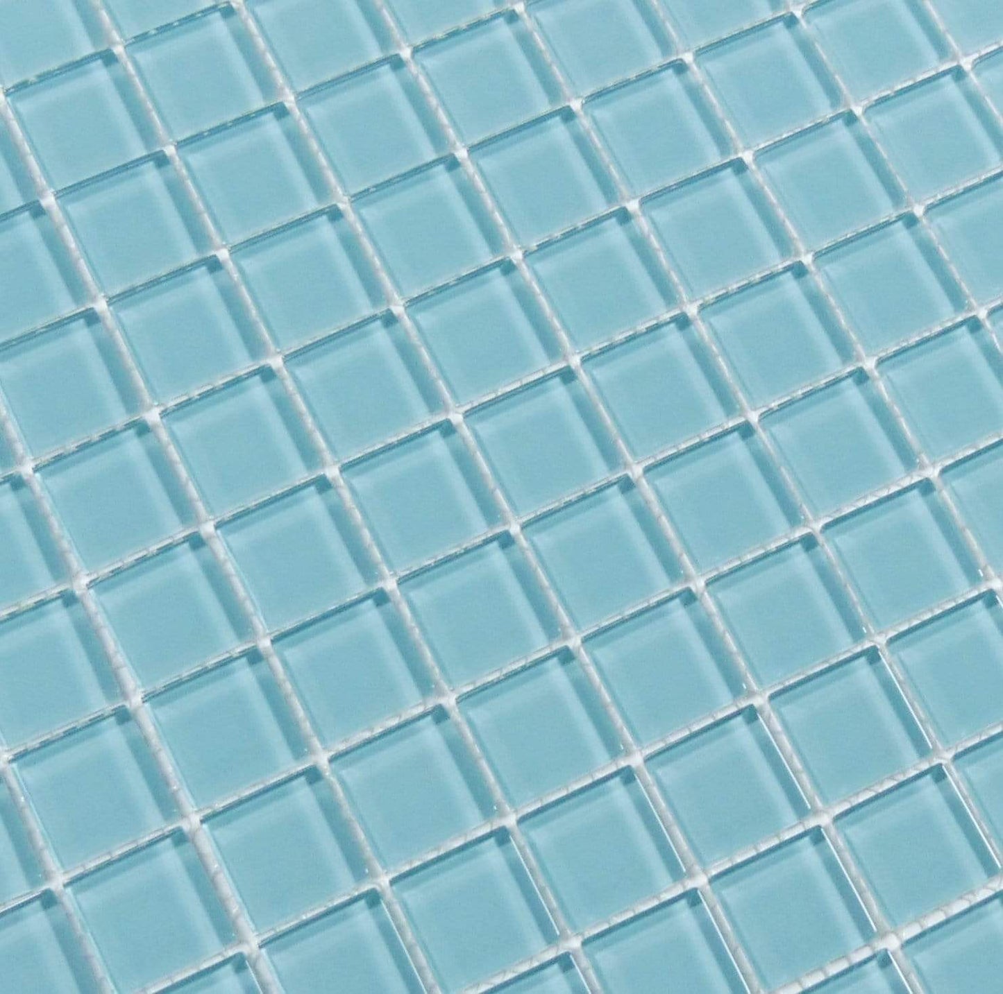 Crystal Oasis 1" x 1" Glossy Glass Tile Matrix Mosaics