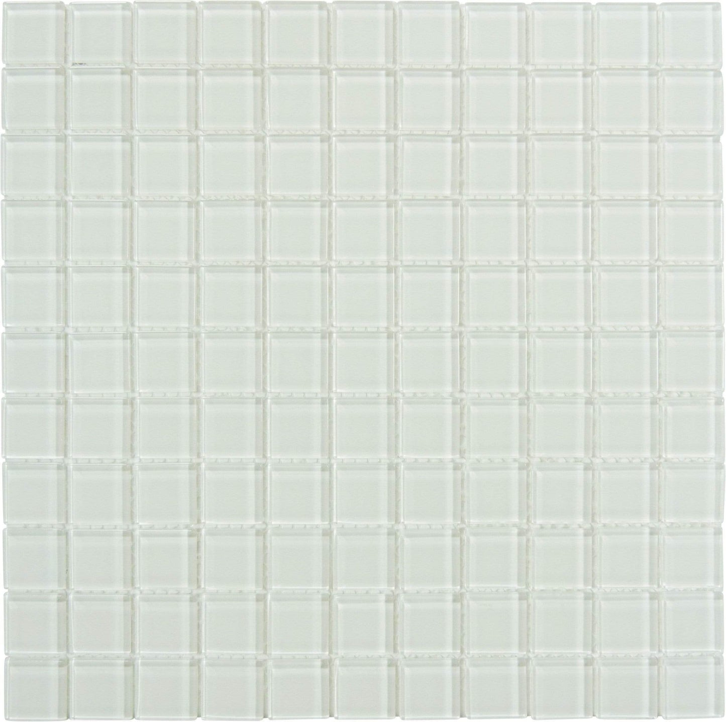 Ice Bay 1" x 1" Glossy Glass Tile Matrix Mosaics