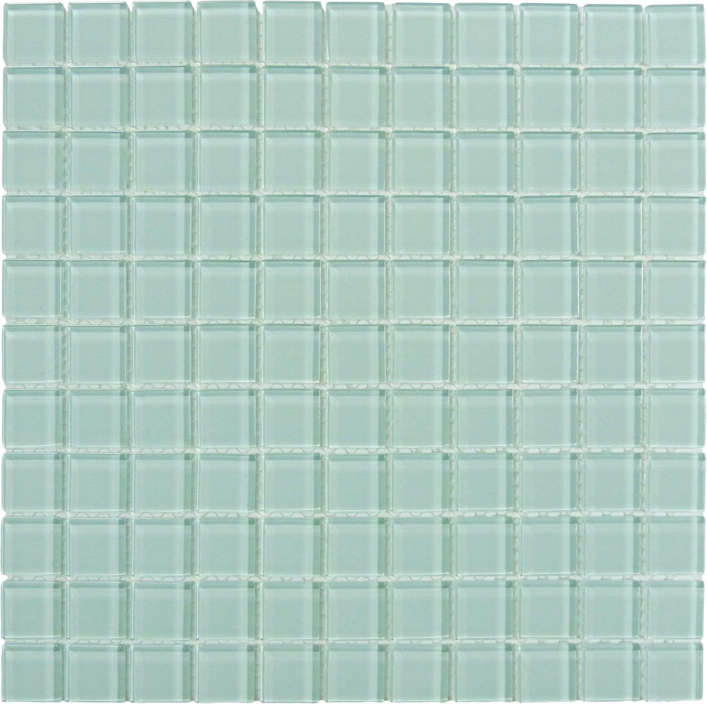 Malted Mint 1" x 1" Glossy Glass Tile Matrix Mosaics