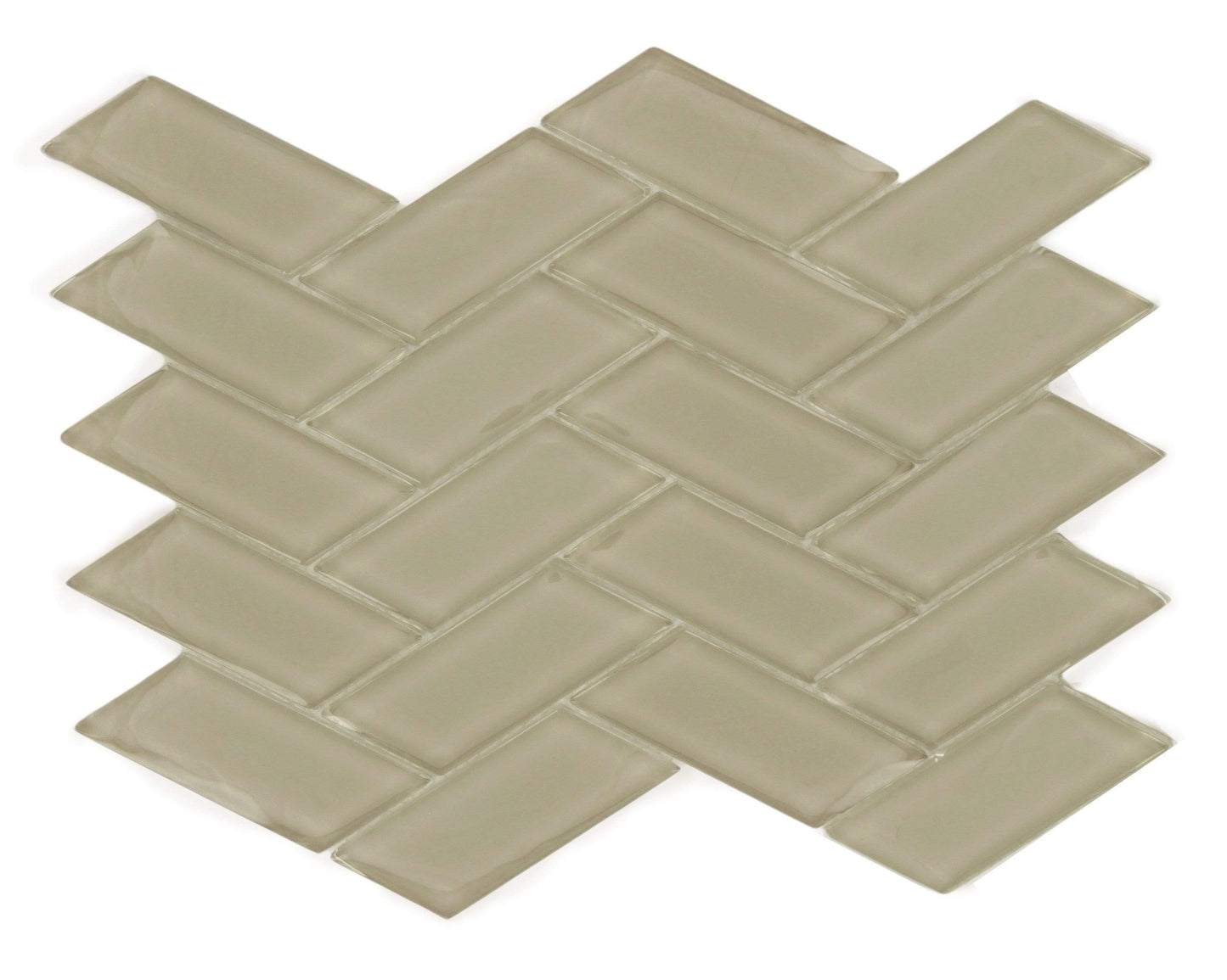 Wild Mushroom Turning Point 2" x 4" Glass Tile Millenium Products