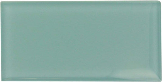 Aqua 3" x 6" Glossy Glass Subway Tile Millenium Products