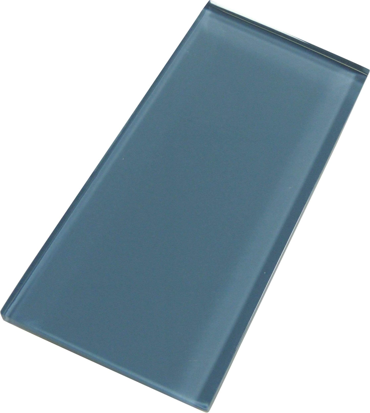 Downpour Blue 3'' x 6'' Glossy Glass Subway Tile Millenium Products