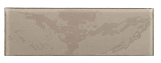 Wild Mushroom Soft Texture 4" x 12" Glossy Glass Subway Tile Millenium Products