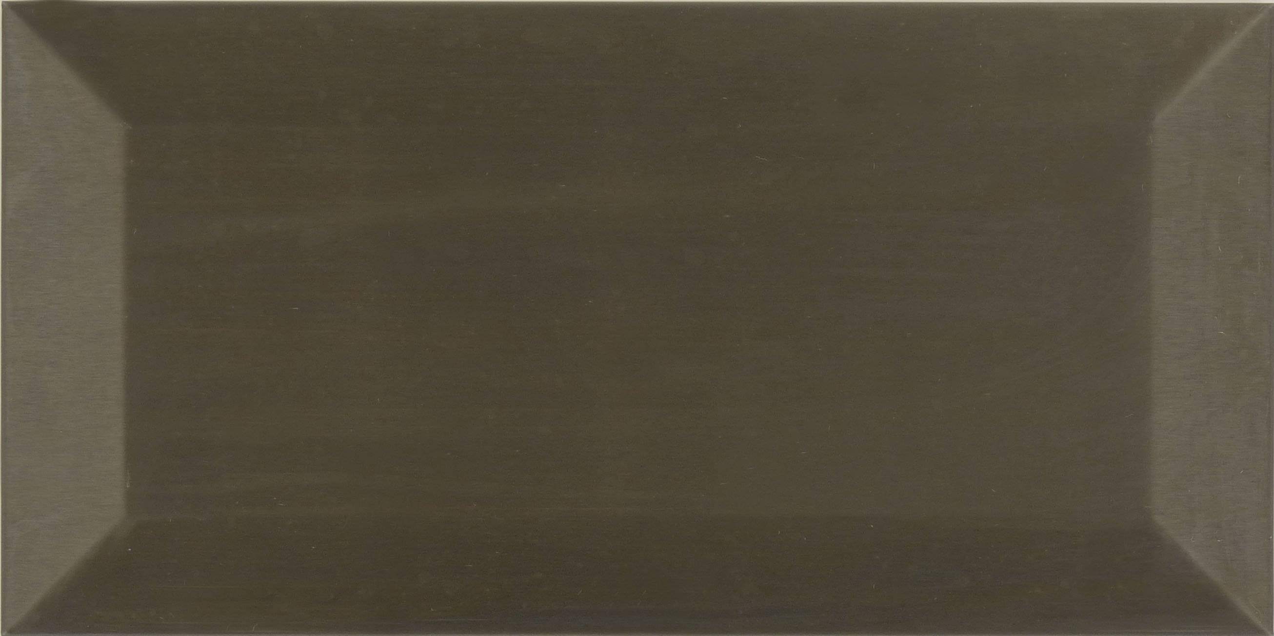 Gun Metal Beveled 3" x 6" Brushed Metal Subway Tile Millenium Products