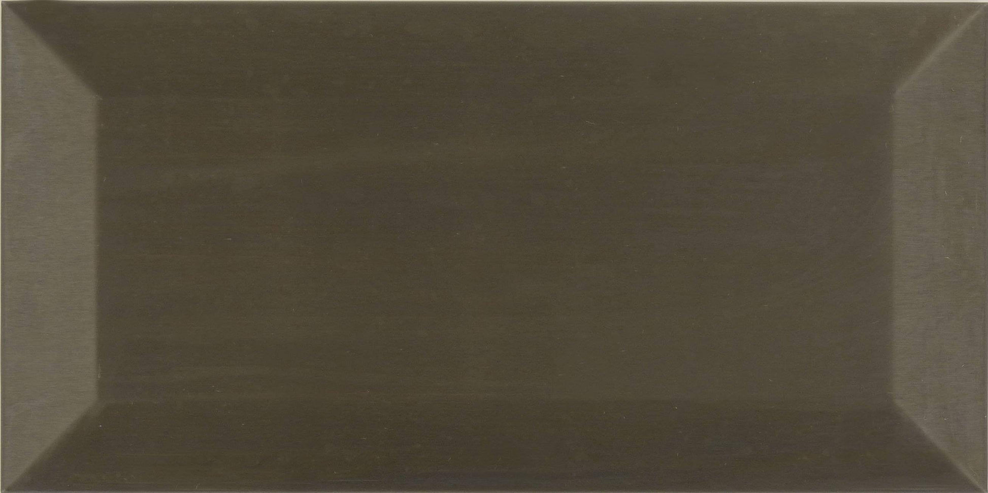 Gun Metal Beveled 3" x 6" Brushed Metal Subway Tile Millenium Products