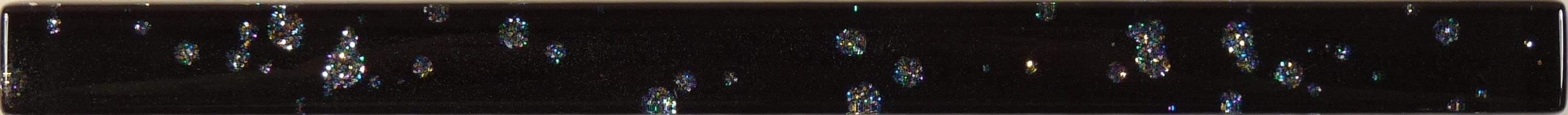 Midnight Sky Black 5/8" x 8" Glossy Glass Liner Millenium Products