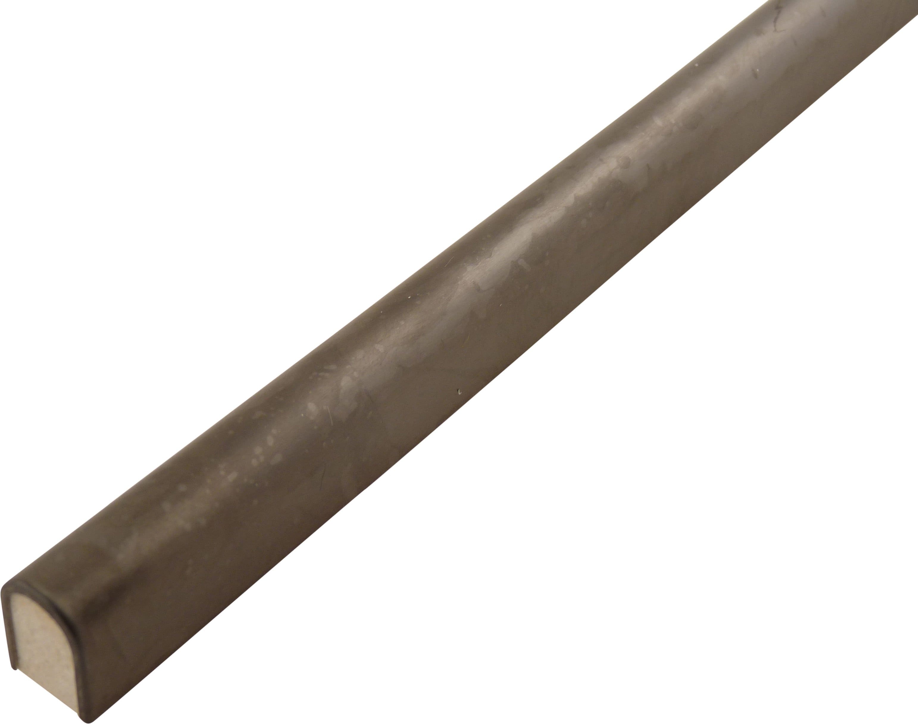 Gun Metal Bullnose 1/2" x 12" Brushed Metal Liner Millenium Products