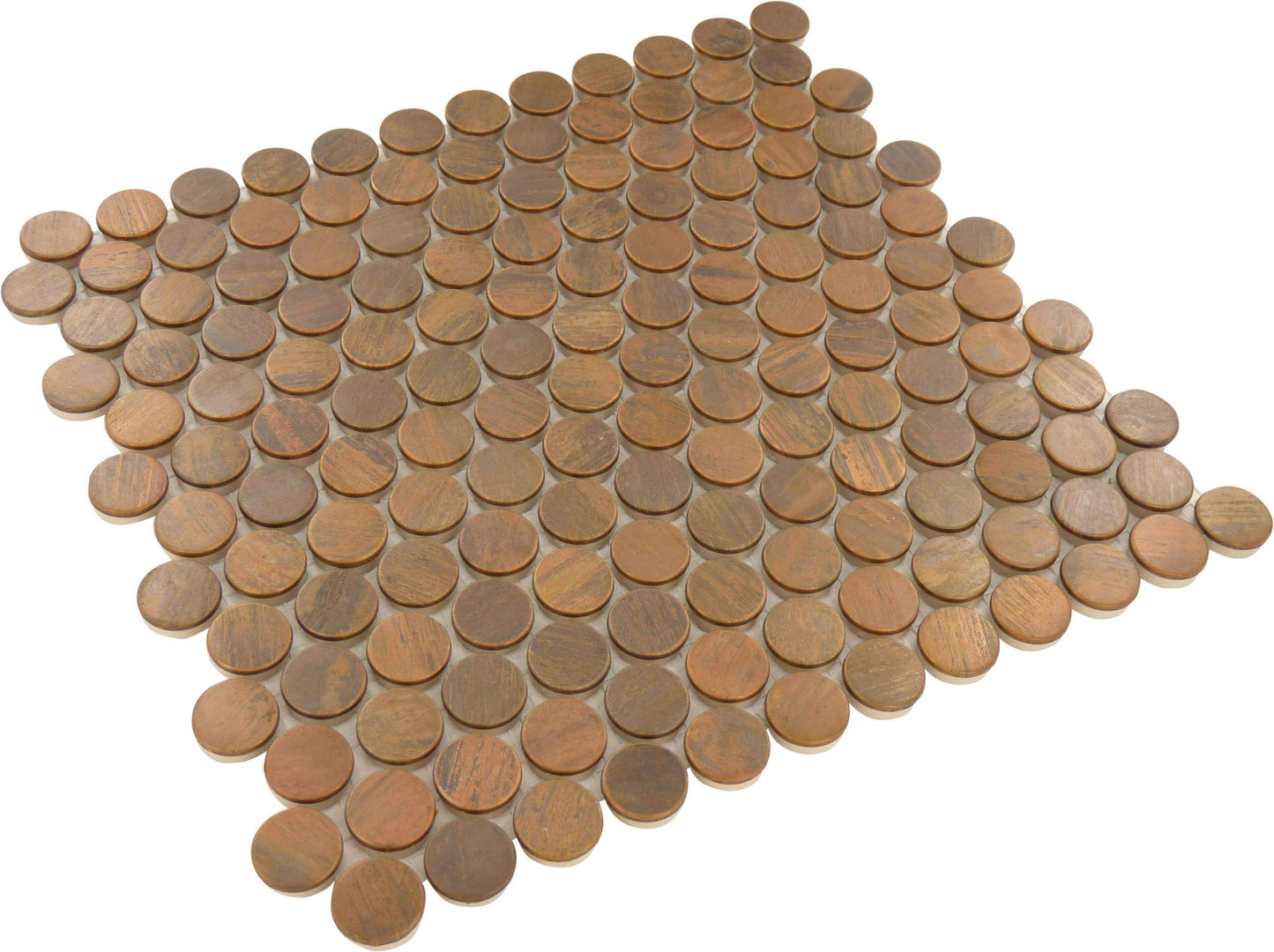 Nickels Antique Copper Circles Metal Tile Millenium Products