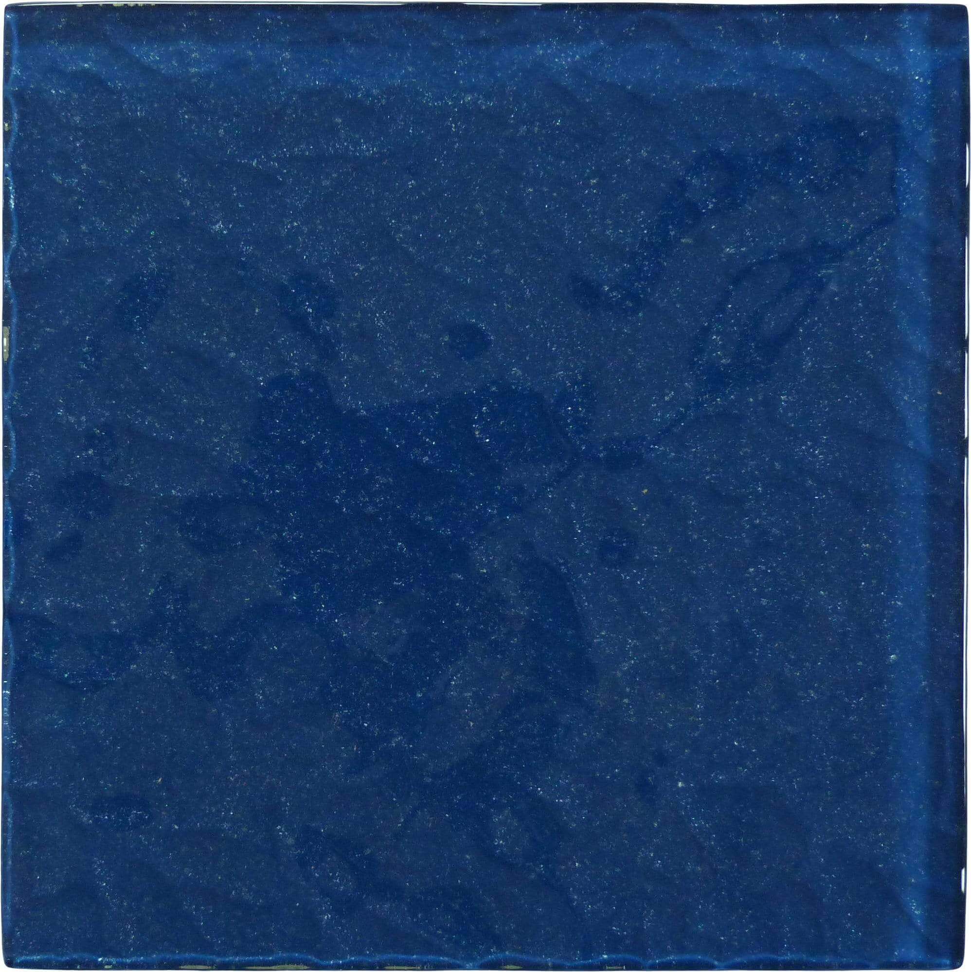 Moonscape Blue 6"x6" Ripple Glossy Glass Pool Tile Ocean Pool Mosaics