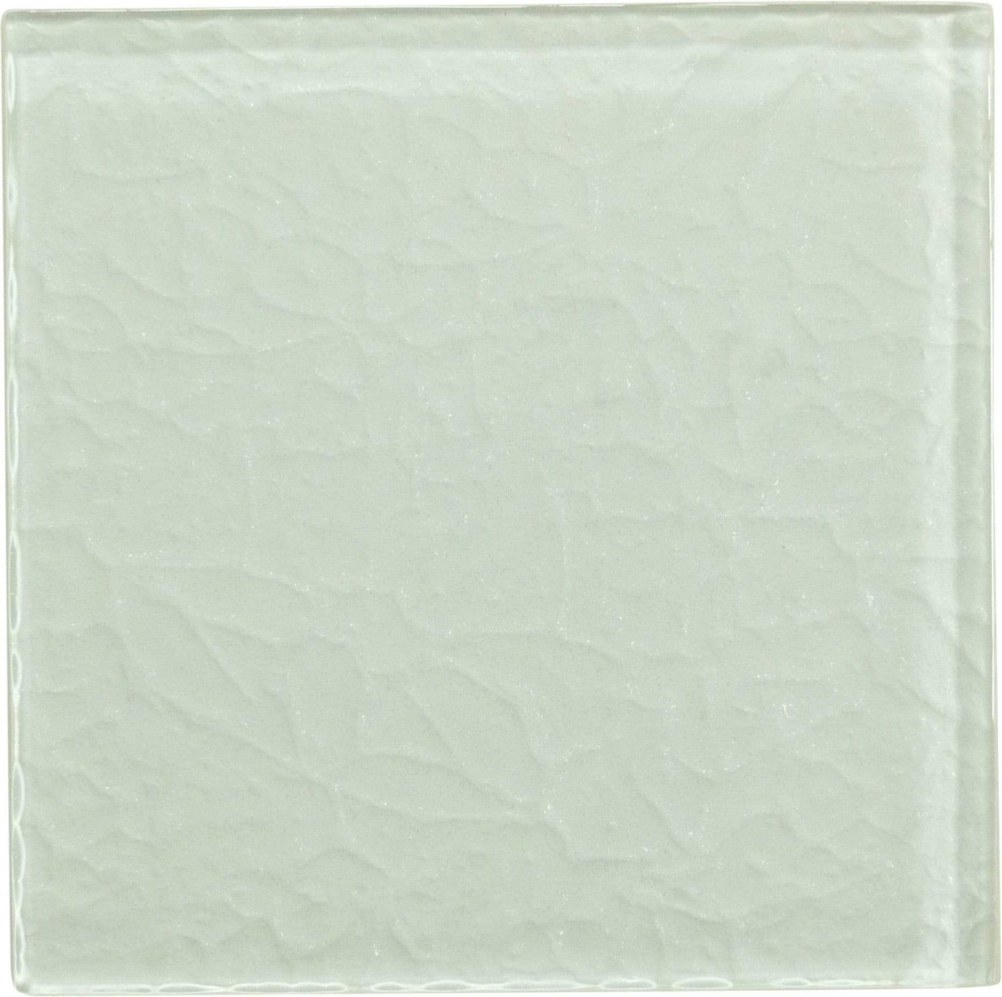 Moonscape White 6"x6" Ripple Glossy Glass Pool Tile Ocean Pool Mosaics