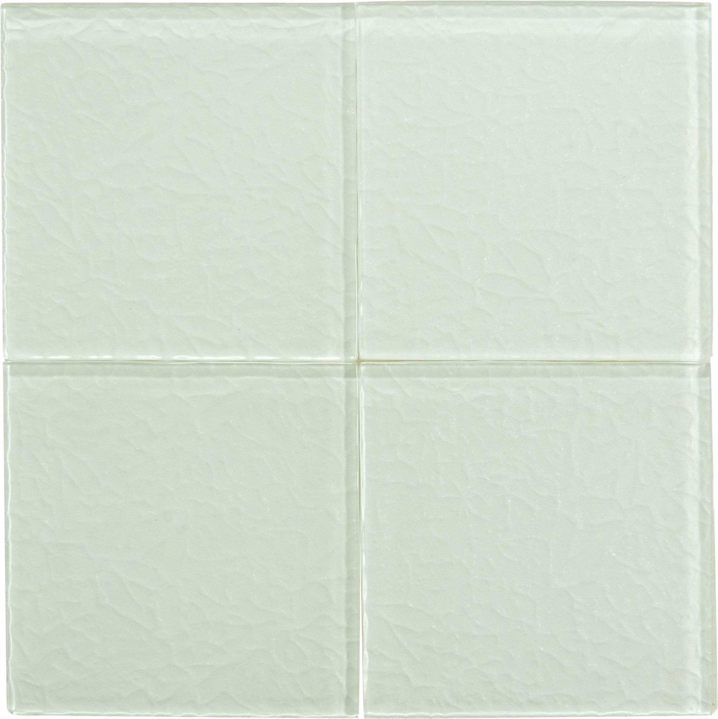 Moonscape White 6"x6" Ripple Glossy Glass Pool Tile Ocean Pool Mosaics