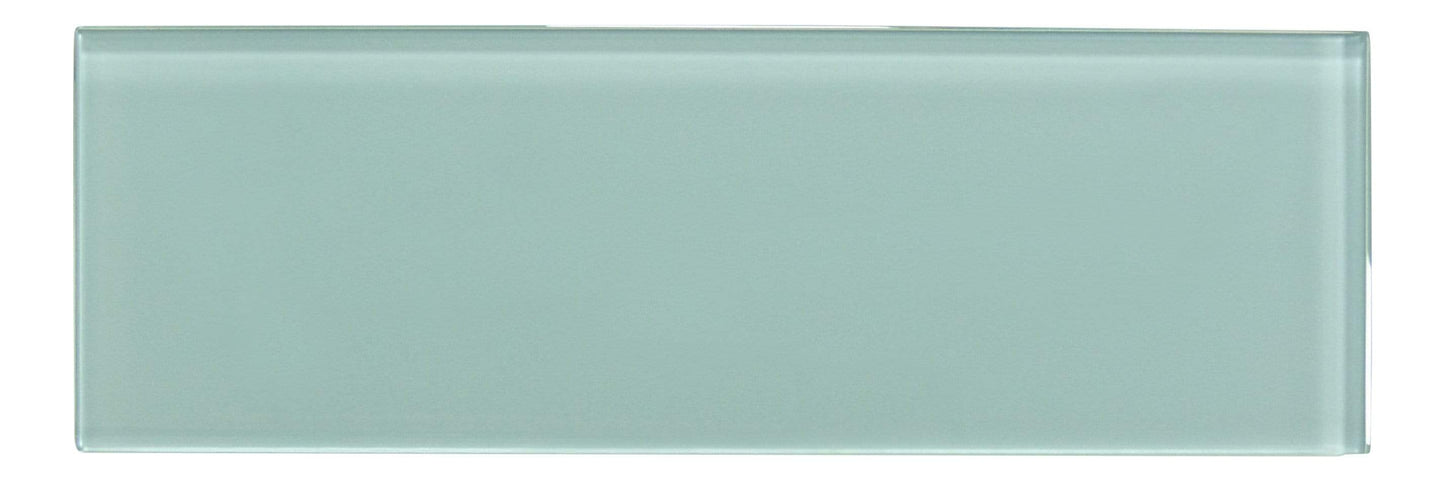 Light Sky Blue 4" x 12" Glossy Glass Subway Tile Pacific Tile