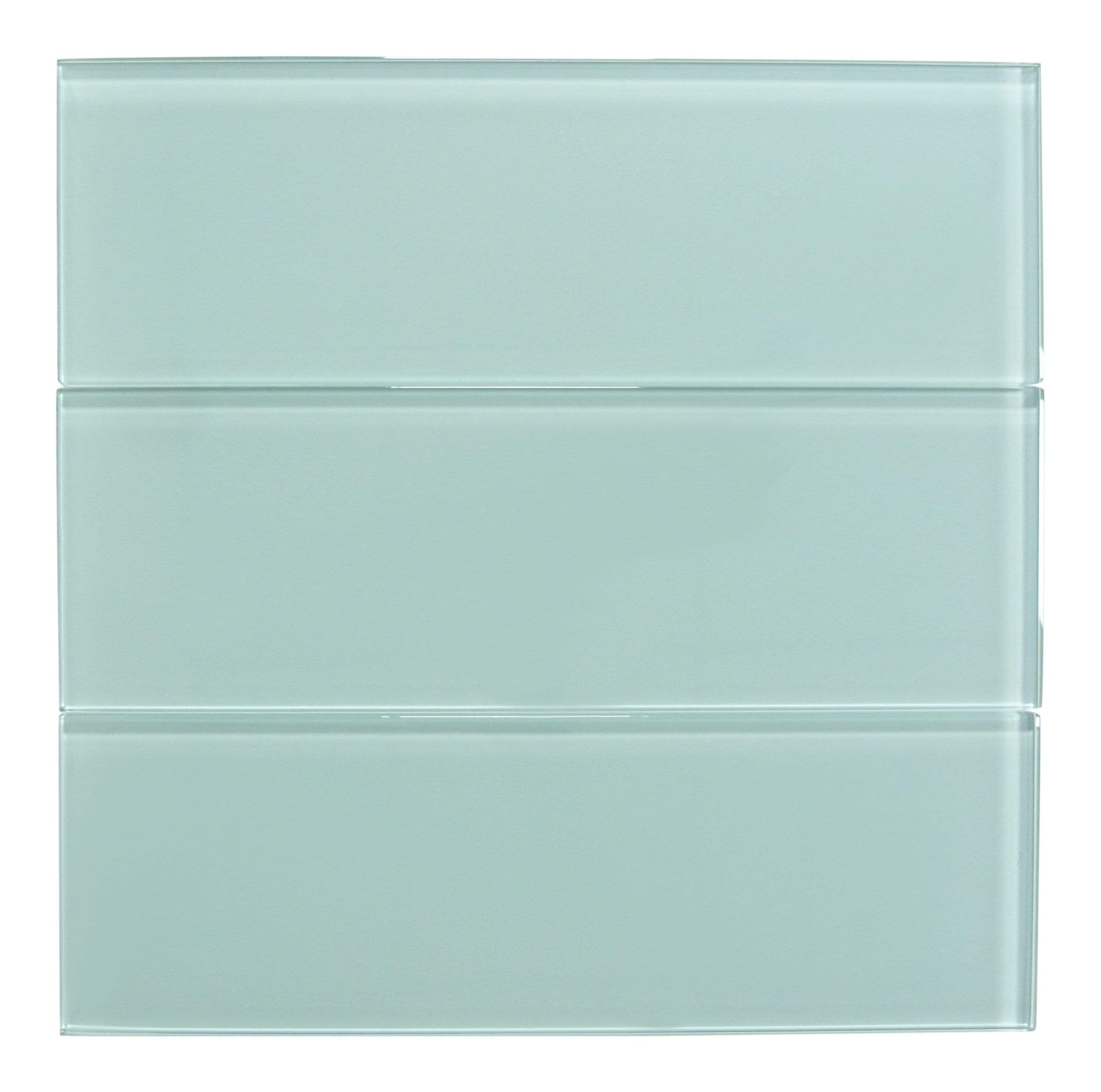 Light Sky Blue 4" x 12" Glossy Glass Subway Tile Pacific Tile