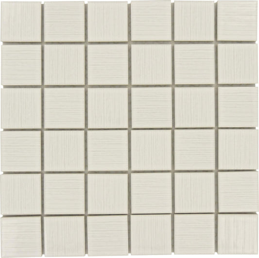 Arctic White 2'' x 2'' Porcelain Glossy Tile Regency