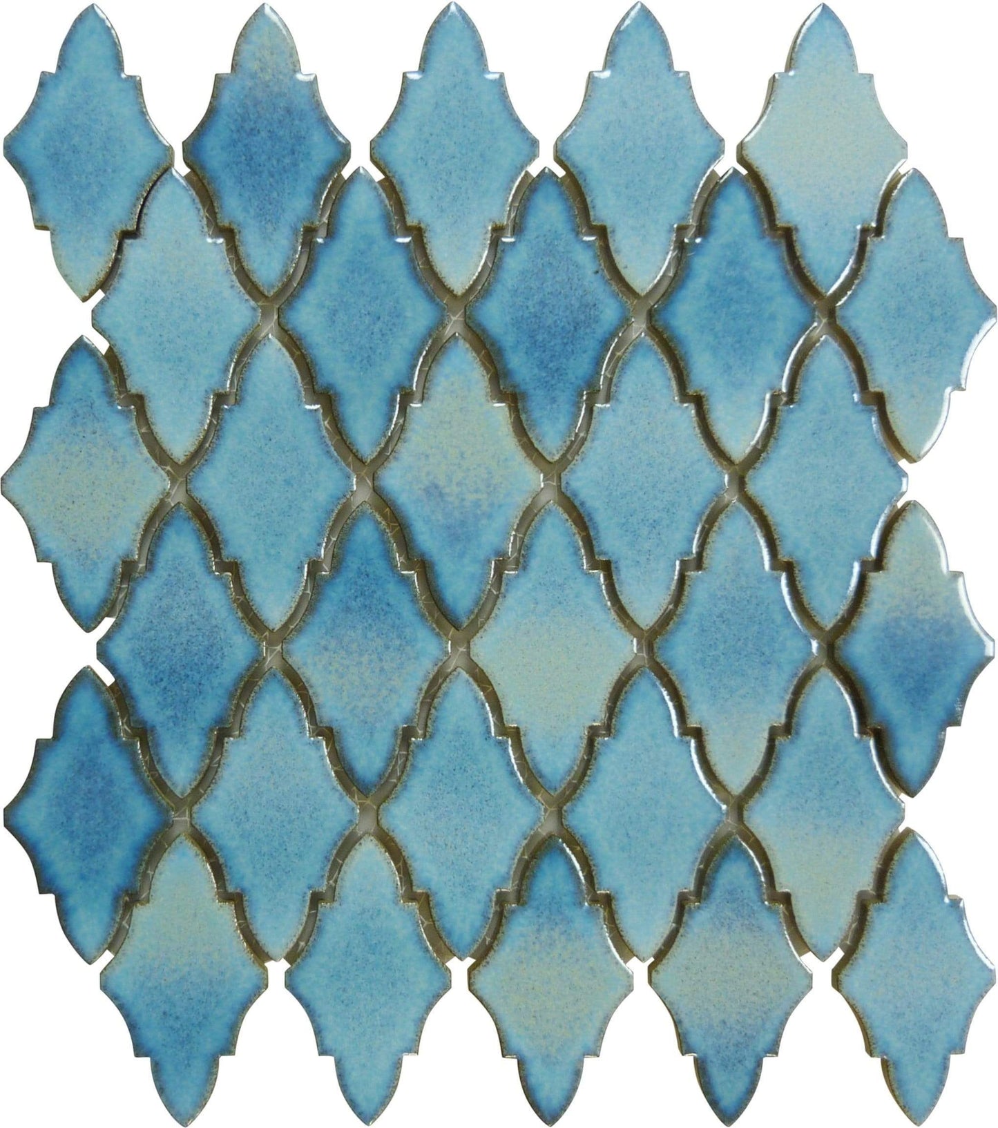 Arabian Mystic Blue Glossy Porcelain Tile Regency