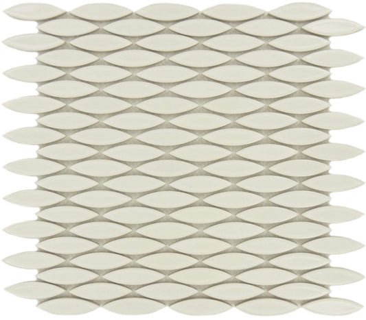Ice Cat Eyes White Glossy Porcelain Tile Regency