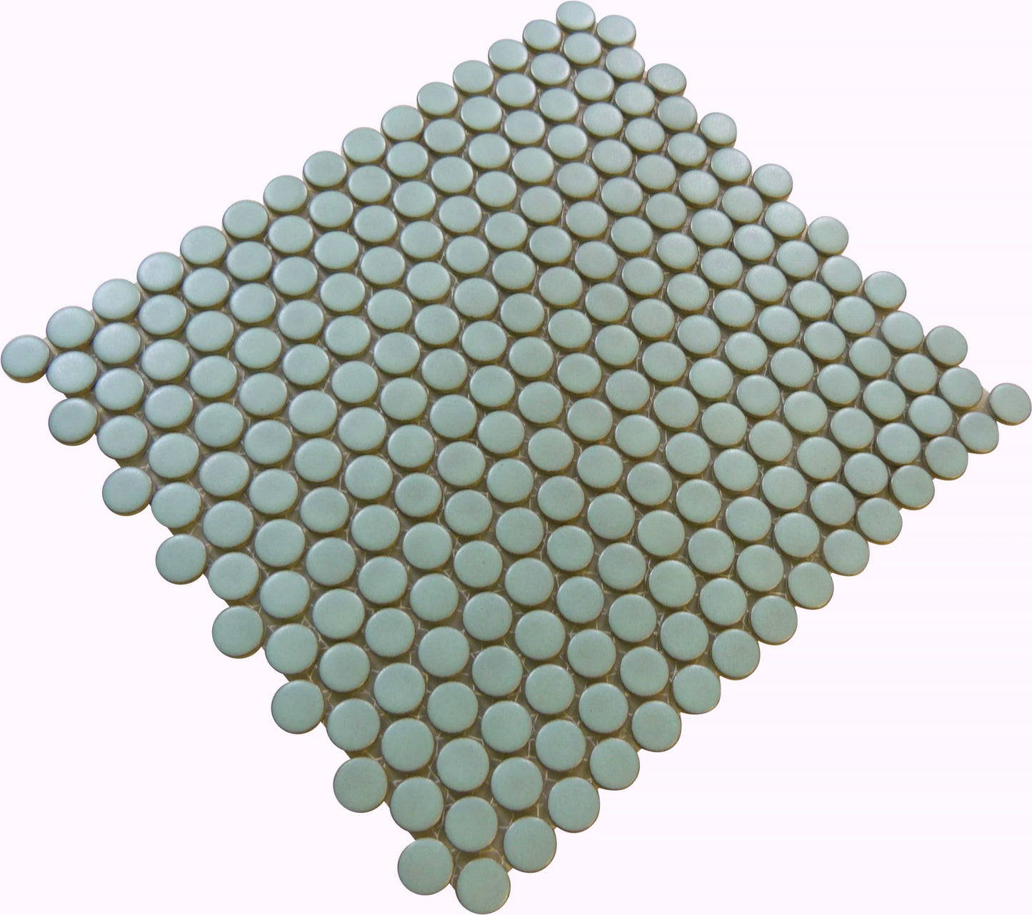 Aquamarine Aqua Circles Porcelain Matte Tile Regency