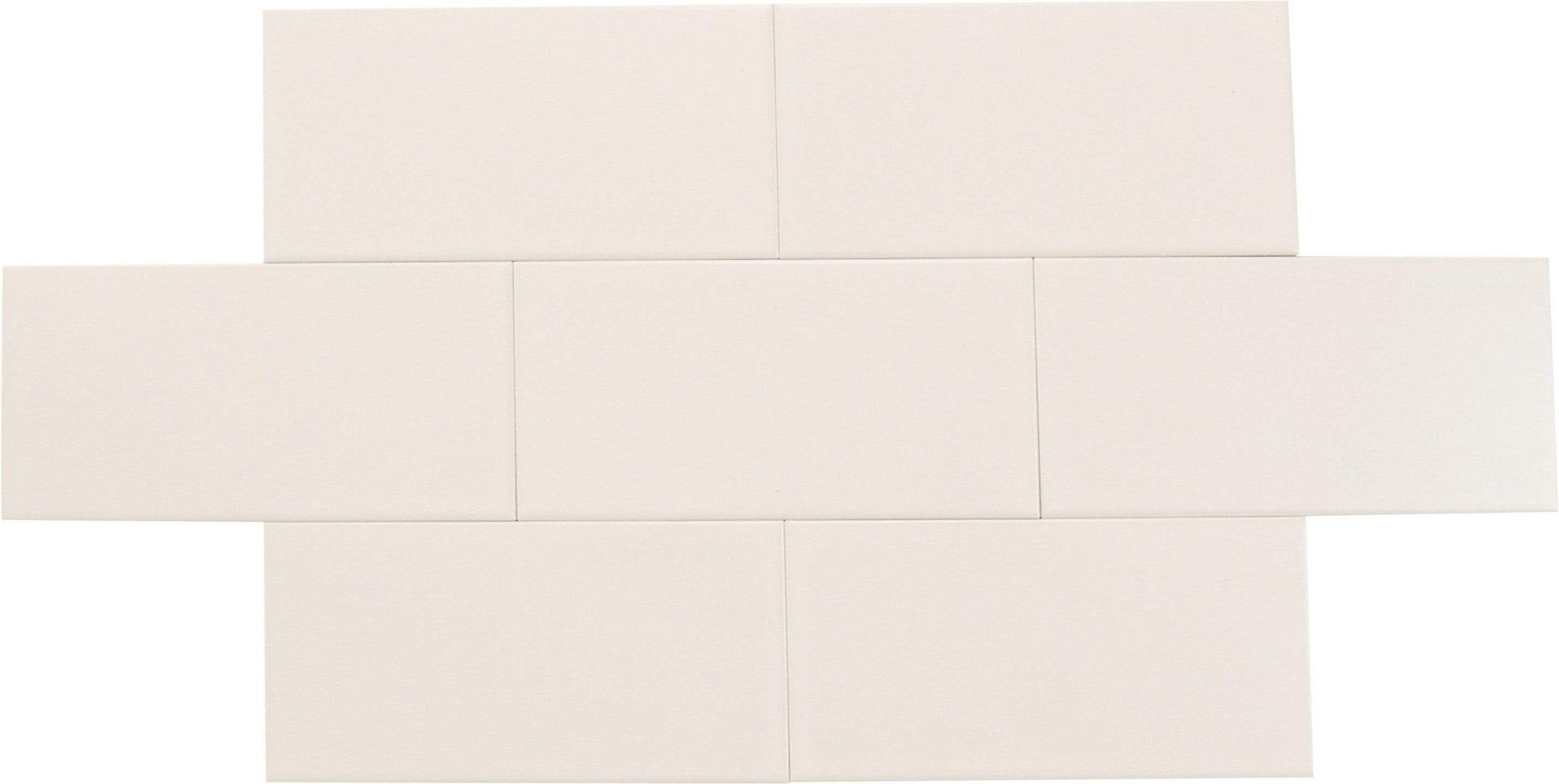 Delicate White 3" x 6" Matte Porcelain Subway Tile Regency