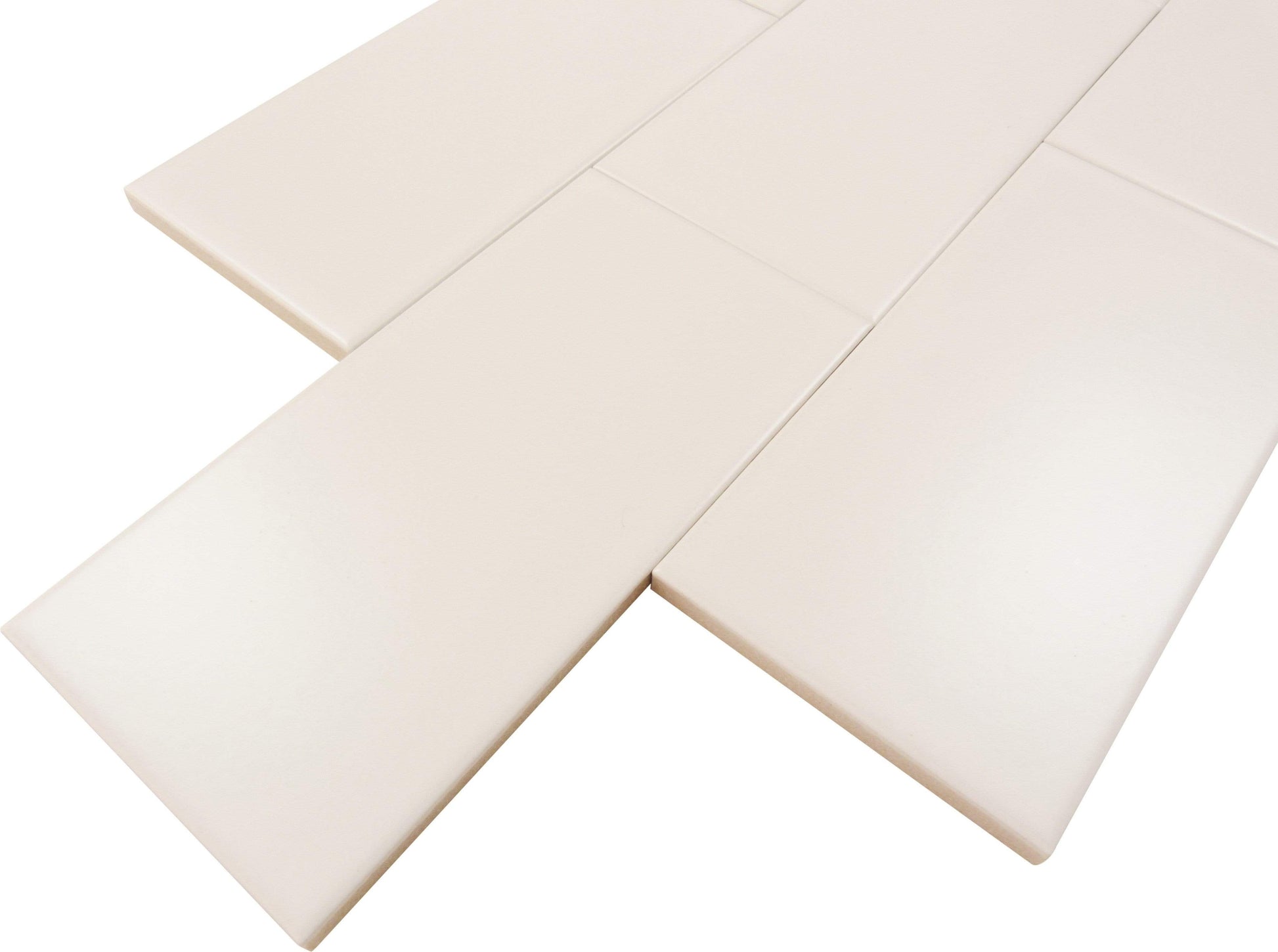 Delicate White 3" x 6" Matte Porcelain Subway Tile Regency